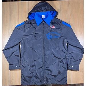 Vintage Ford UAW Partnership in Quality Nylon Hooded Jacket Workwear Mens Size M